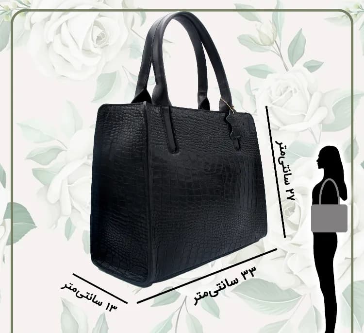کیف چرم طبیعی زنانه مدل fateh 129 — تصویر ۸