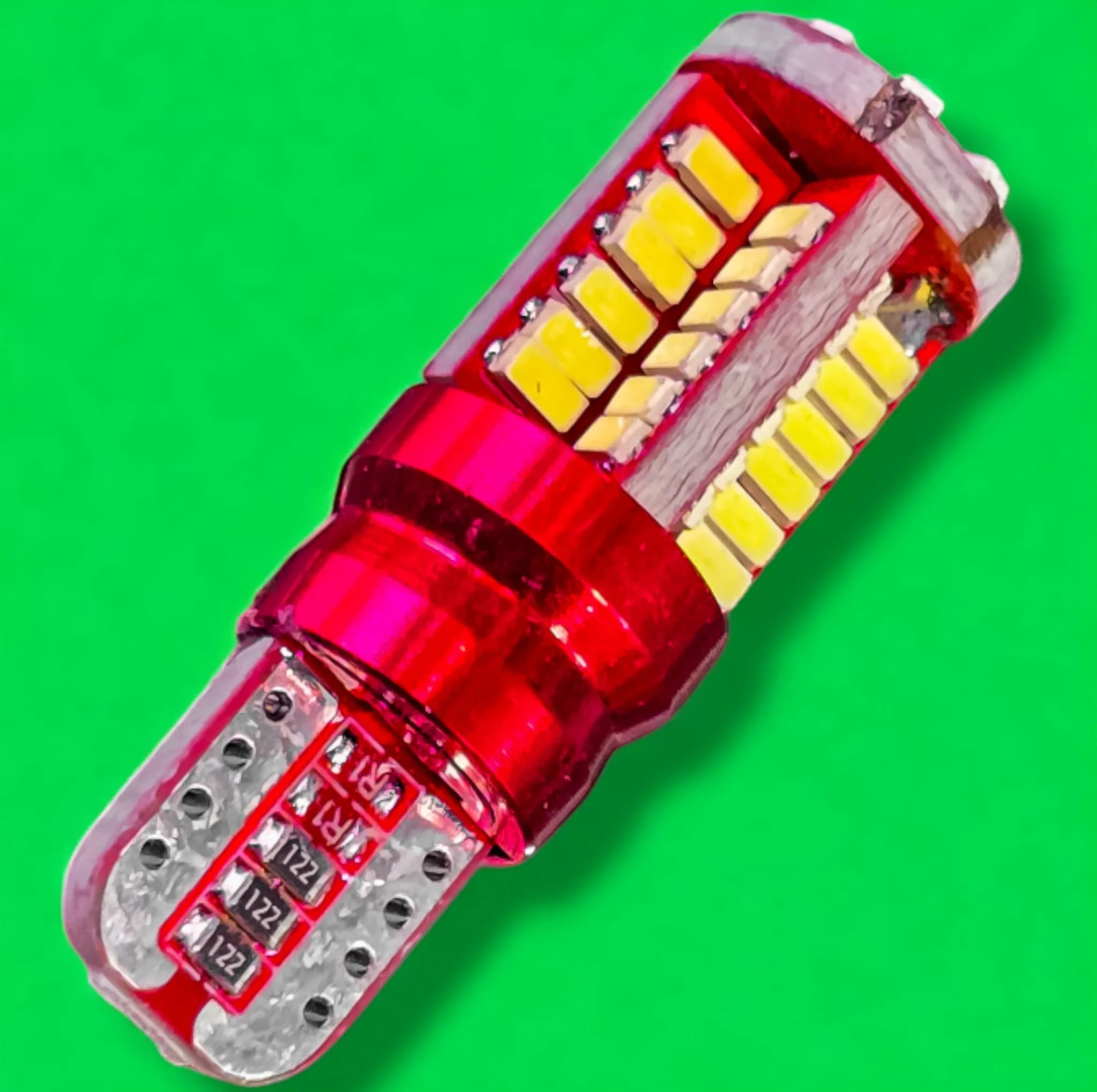 لامپ کوچک چراغ جلو خودرو تک حالته بست یدک مدل 58 تایی یخی کد SMD پایه تک کنتاک مناسب برای ساینا بسته 2 عددی — تصویر ۶