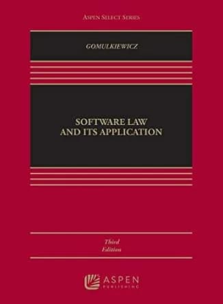 و دانلود نسخه کامل کتاب زبان اصلی Software Law and Its Application (Aspen Select Series) | دانلود کتاب خارجی