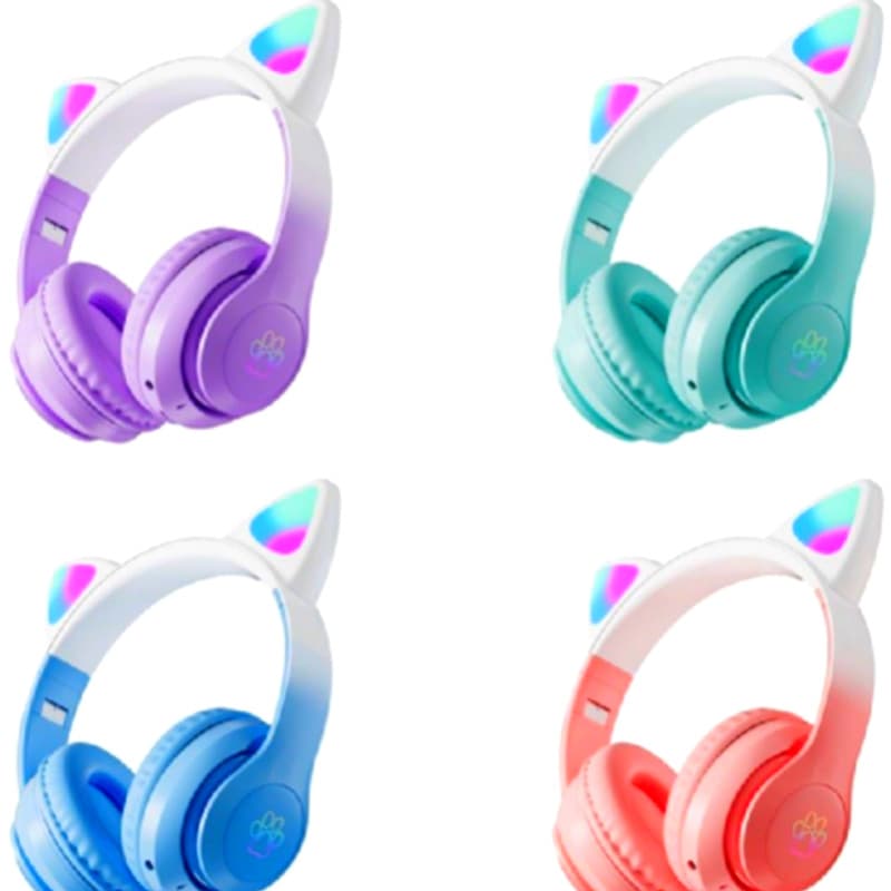 هدفون بلوتوثی طرح فانتزی گربه مدل Cat-STN-28 Pro — تصویر ۷