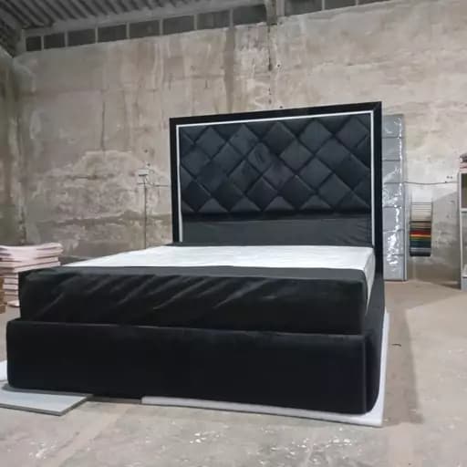 تخت خواب لئون تاج بلند سایز 200*160 مبلمان فرنا مدل 1144488