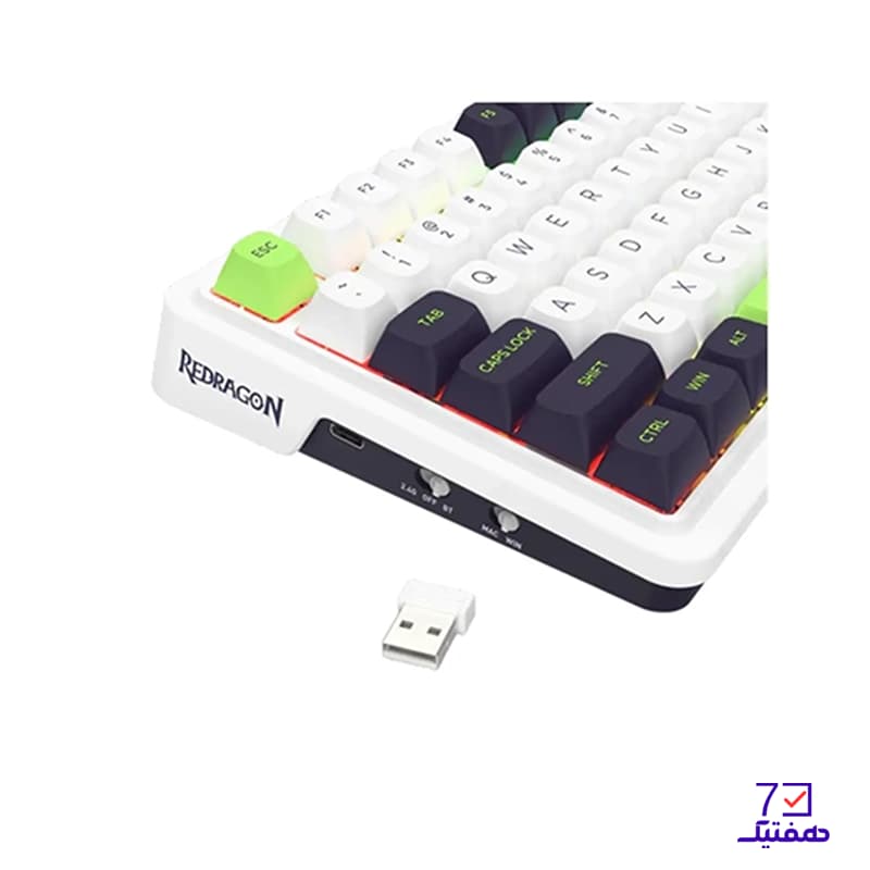 کیبورد مکانیکال گیمینگ ردراگون Redragon EISA K686 WBG PRO — تصویر ۳