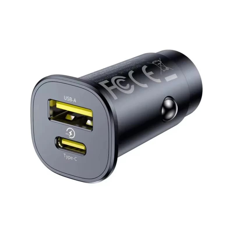 شارژر فندکی 30 وات 2 پورت باسئوس مدل GoTrip BS-C15C1