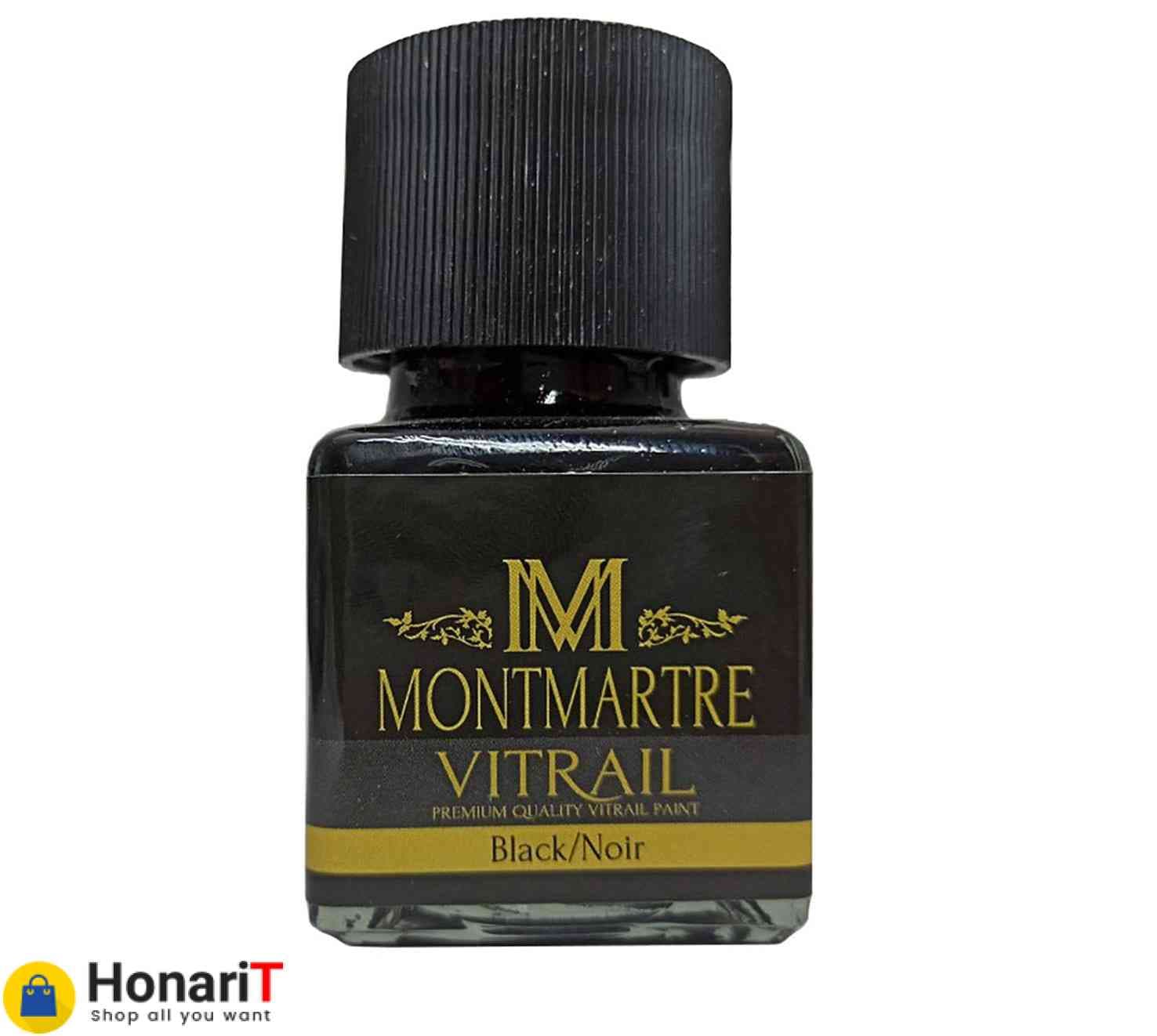 رنگ ویترای مونتمارت 55 میلی لیتر کد 09 رنگ black