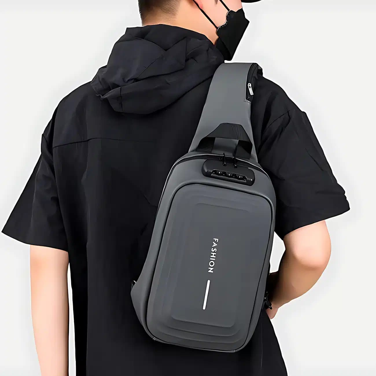کیف کراس بادی مردانه رمزدار ضدآب فشن FASHION D03 — تصویر ۱۰