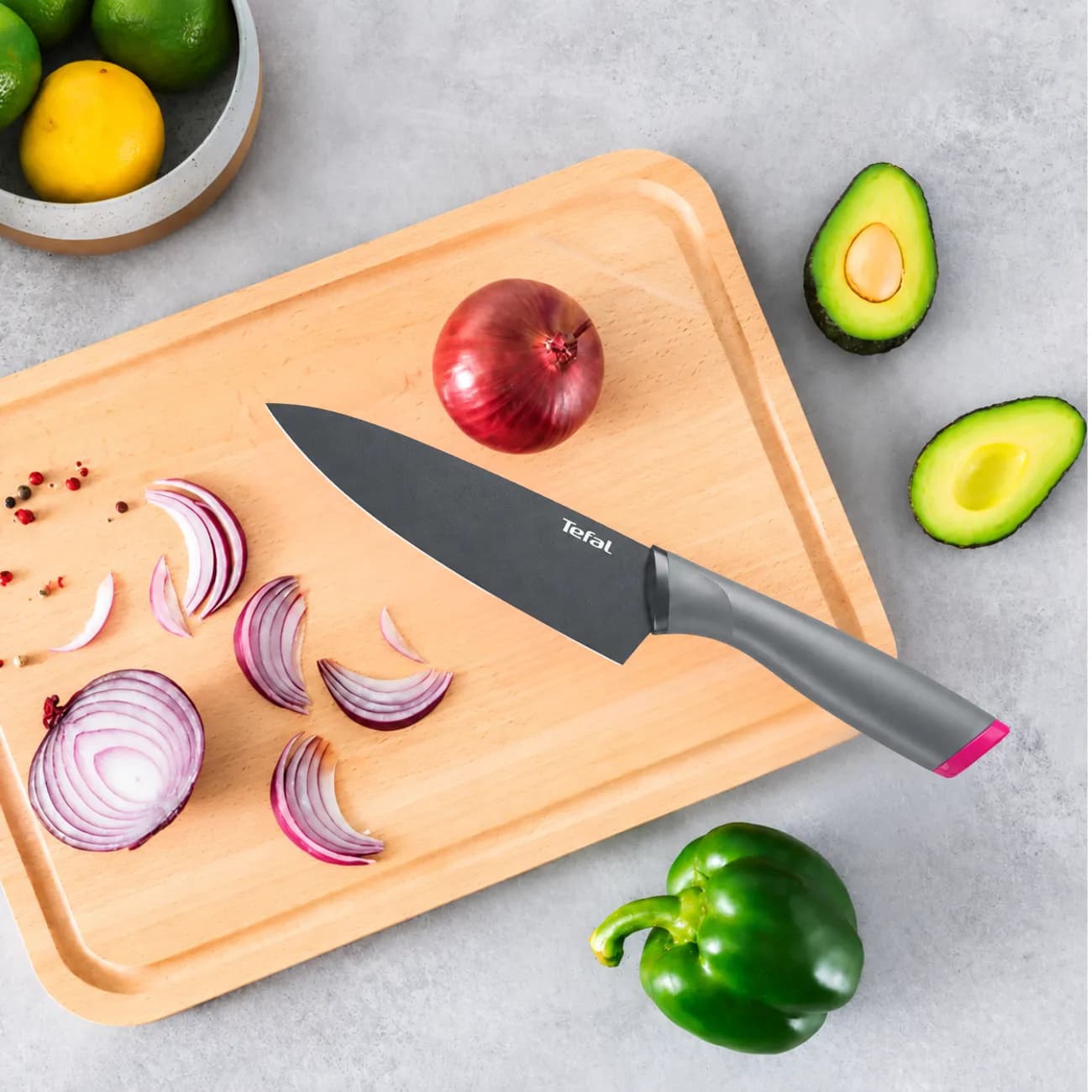 چاقوی سرآشپز تفال Tefal مدل K1220304 با تیغه 15 سانتی متر — تصویر ۲