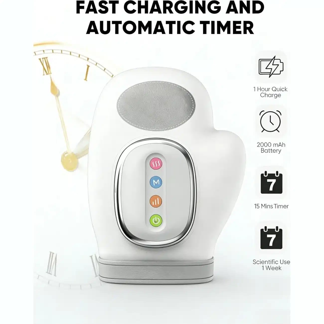 ماساژور دست و انگشتان مدل Smart Hand Massager با گرمایش و فشار هوا — تصویر ۱۰