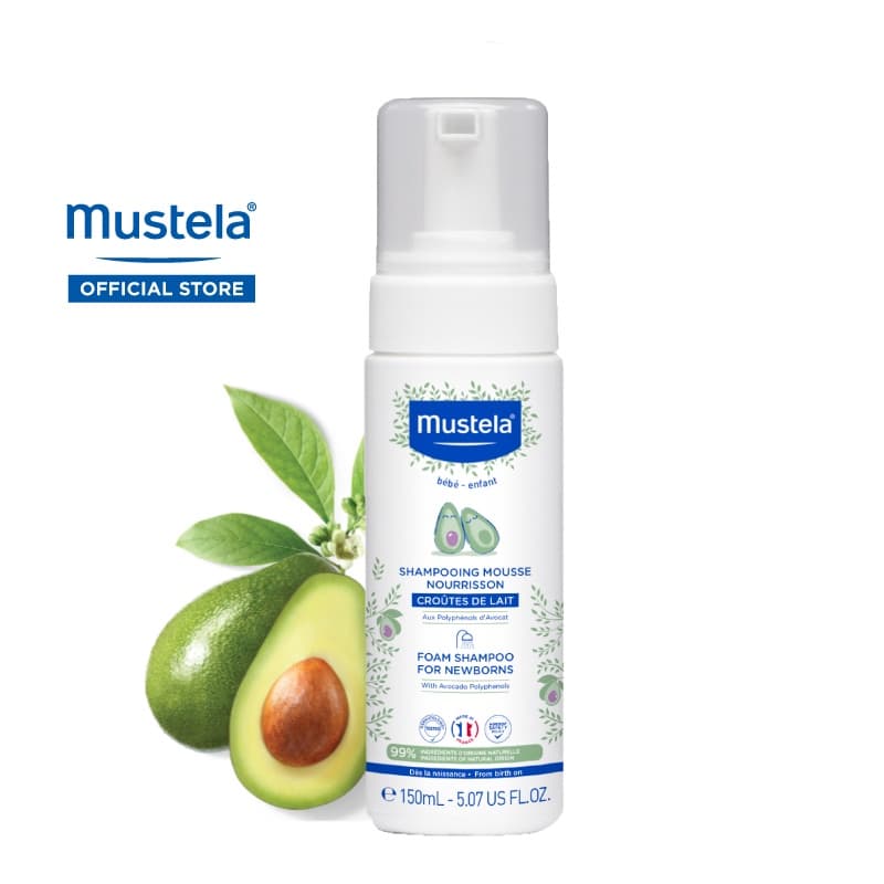 شامپو فوم نوزاد موستلا حجم150میل «Mustela» فرانسه — تصویر ۴