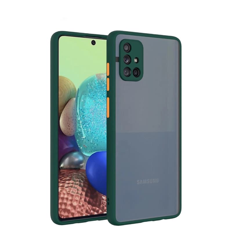 قاب پشت مات دور رنگی محافظ لنزدار برای مدل سامسونگ Samsung A71 — تصویر ۲
