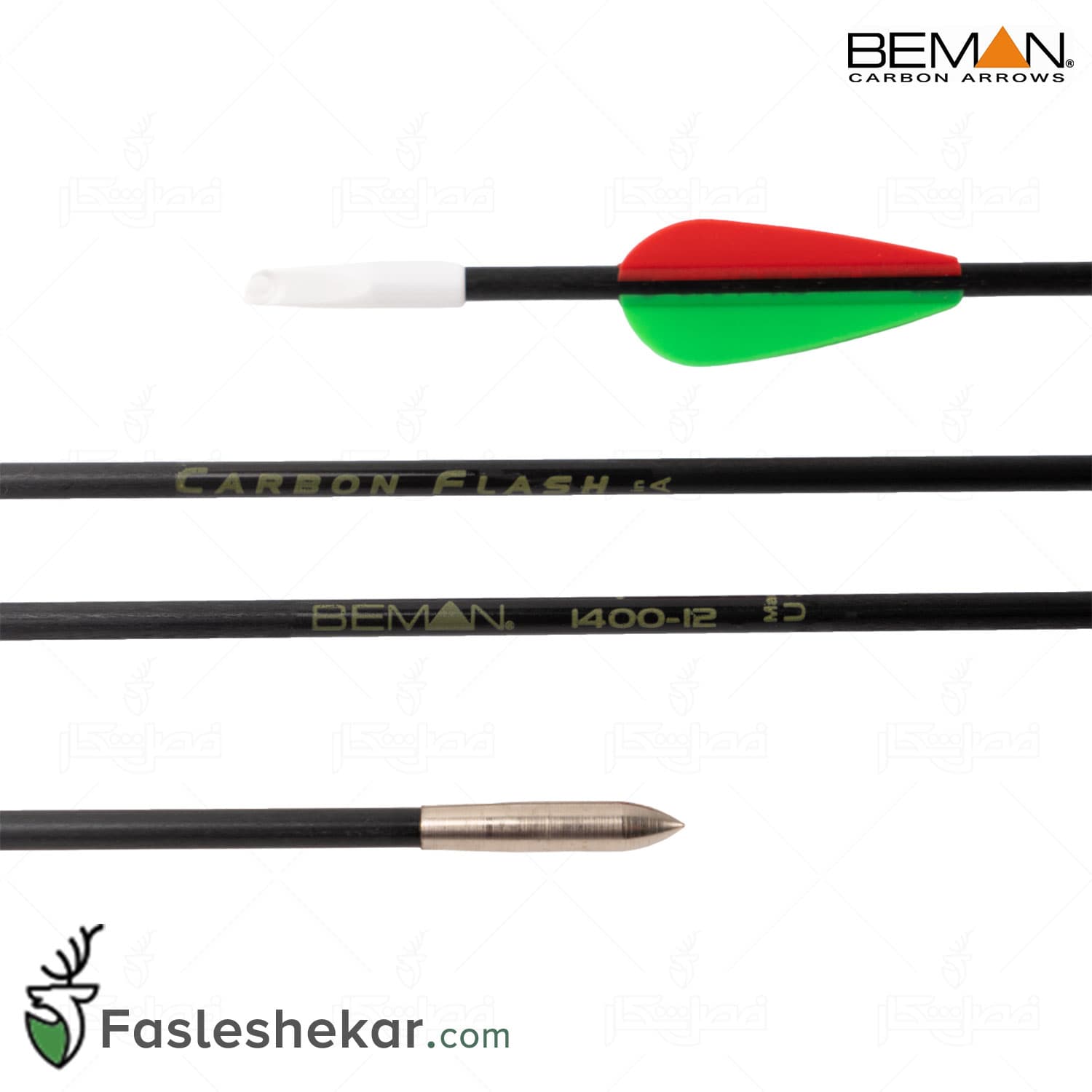 تیر کربنی آمریکایی بیمن مدل Beman 1400 بسته 5 عددی — تصویر ۲