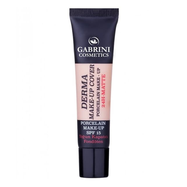 کرم پودر تیوپی گابرینی GABRINI مدل DERMA شماره 102 متوسط