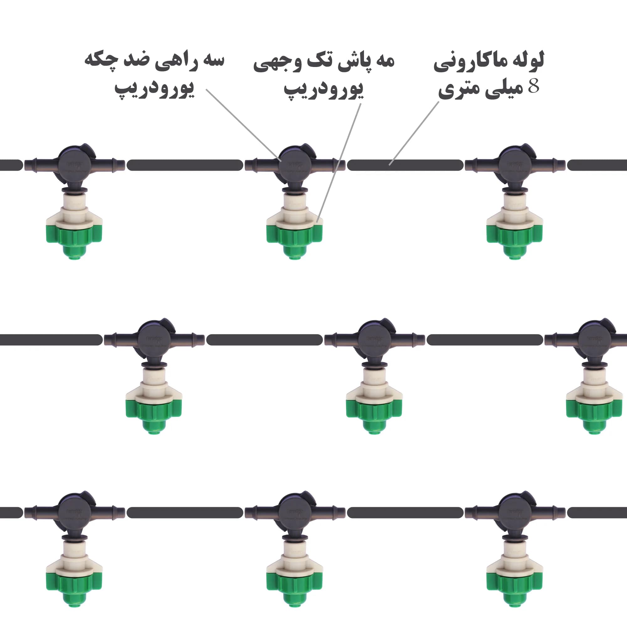 مه پاش و سه راهی ضد چکه یورودریپ مدل CF-1 مجموعه 2000 عددی — تصویر ۴