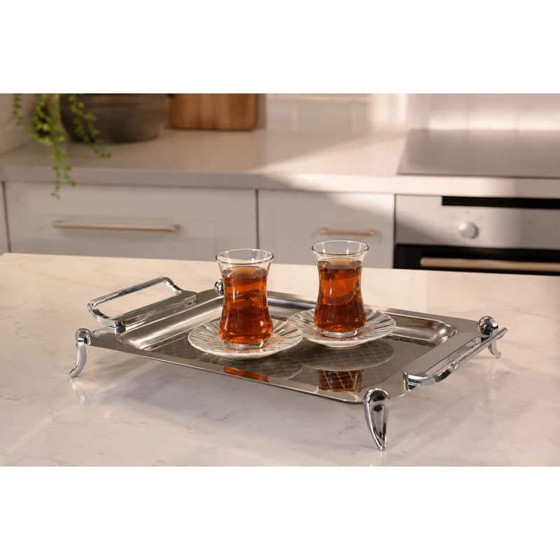سینی دستهدار یونیک کد 4073 سایز 26×42 سانتیمتر — تصویر ۵
