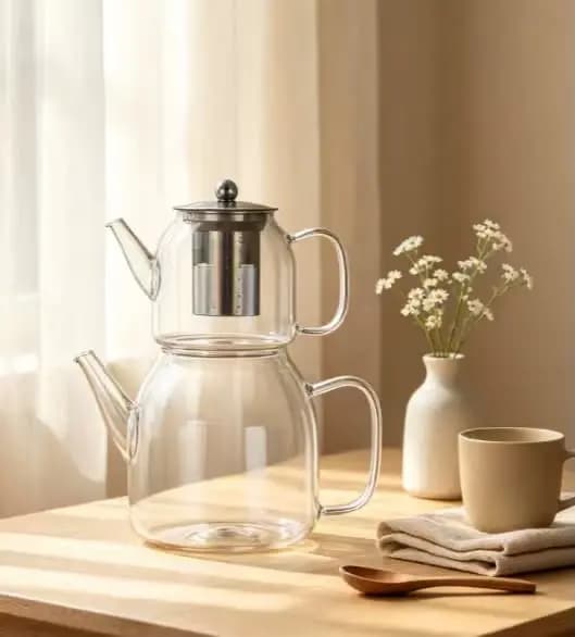 کتری قوری پیرکس شعله مستقیم مولتینی کد 4574 — تصویر ۳