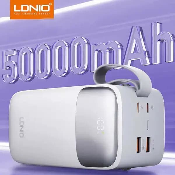 پاوربانک 50000 هزار 22.5 وات الدینیو مدل LDNIO PQ50 — تصویر ۶