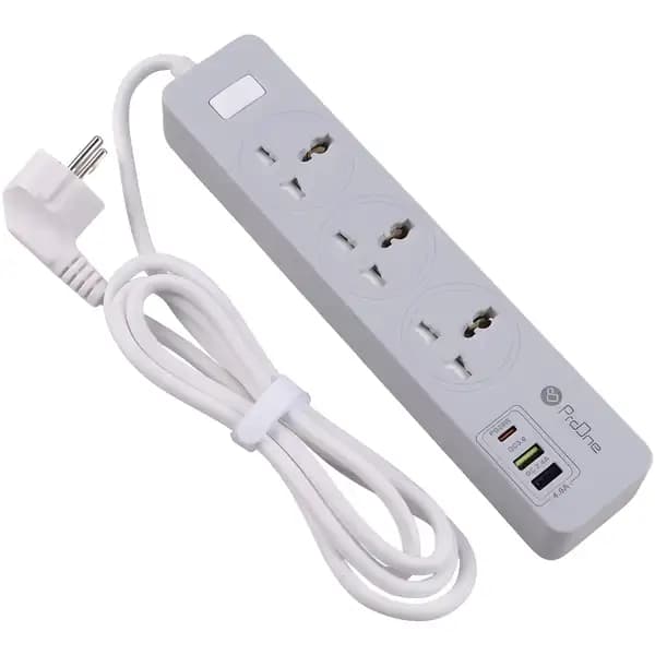 چندراهی برق 3 سوکت و شارژر USB پرووان مدل ProOne PPS615C