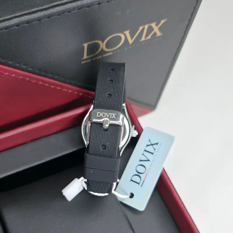 ساعت مچی زنانه داویکس آلمان اورجینال مشکی نقره ای سفید DX1008 — تصویر ۷