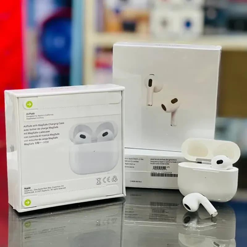 هندزفری بلوتوثی ایرپاد اپل مدل پرو AirPods 3 – کیفیت های کپی (مشابه اصلی و بارکد دار) + (گارانتی طلایی) — تصویر ۳