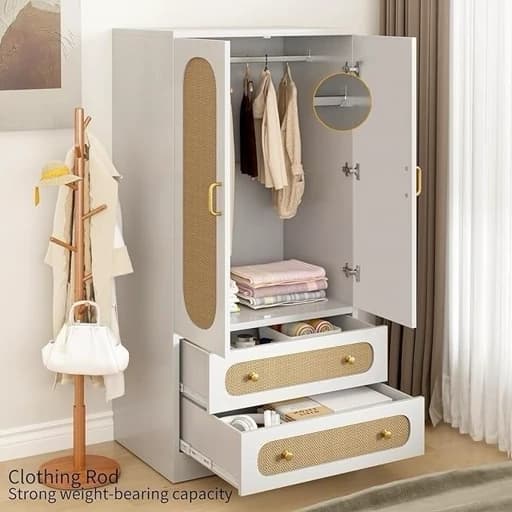 کمد کلاسیک حصیری با رنگبندی مختلف دکوبازار مدل 766042