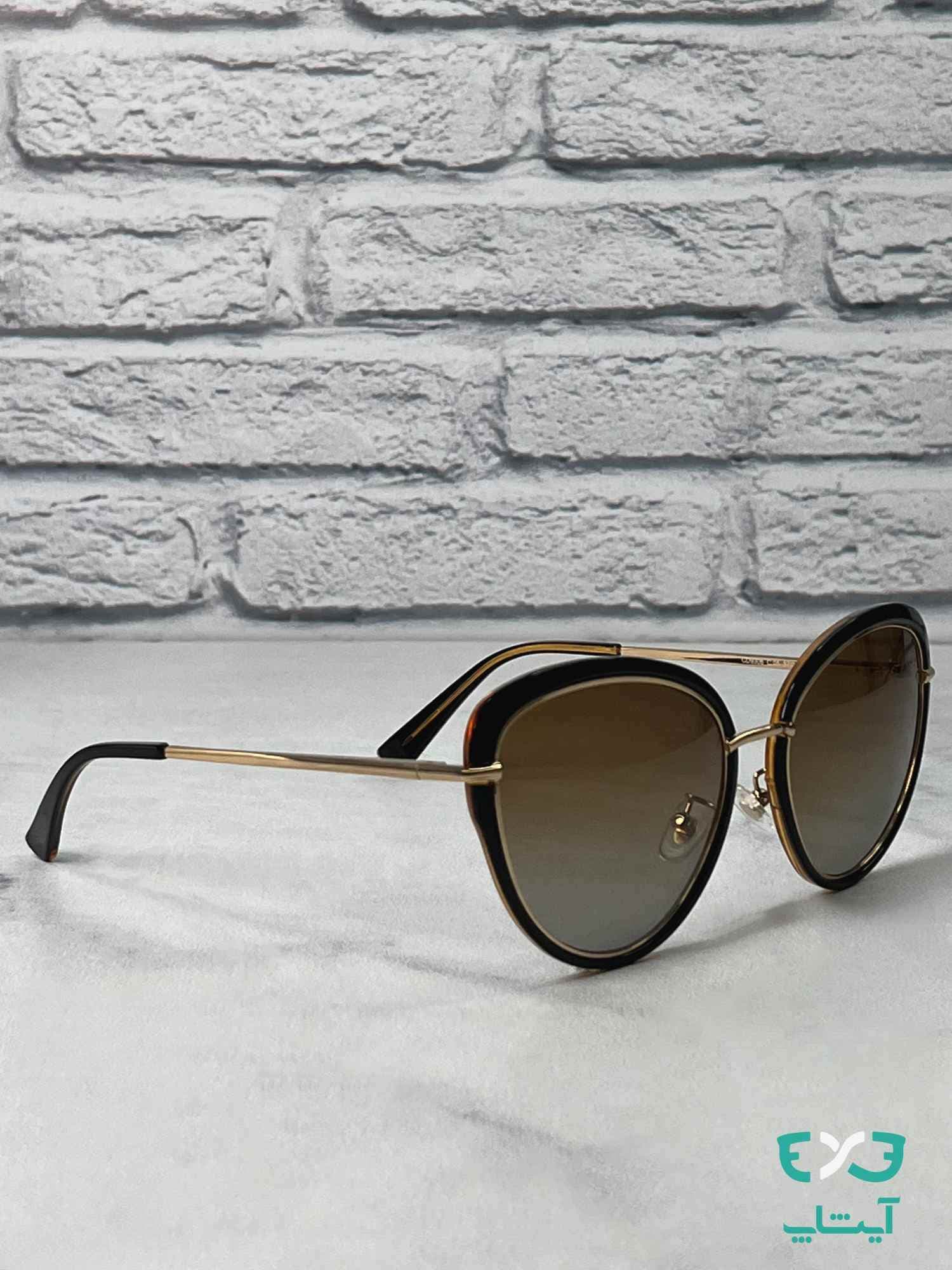 عینک آفتابی دیور DIOR کد CD9306 مشکی قهوه ای — تصویر ۲