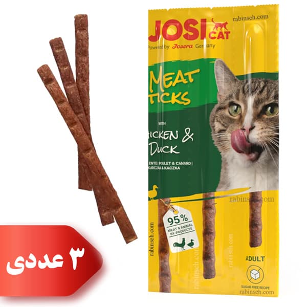 تشویقی مدادی گربه جوسرا جوسی طعم مرغ و اردک — تصویر ۲