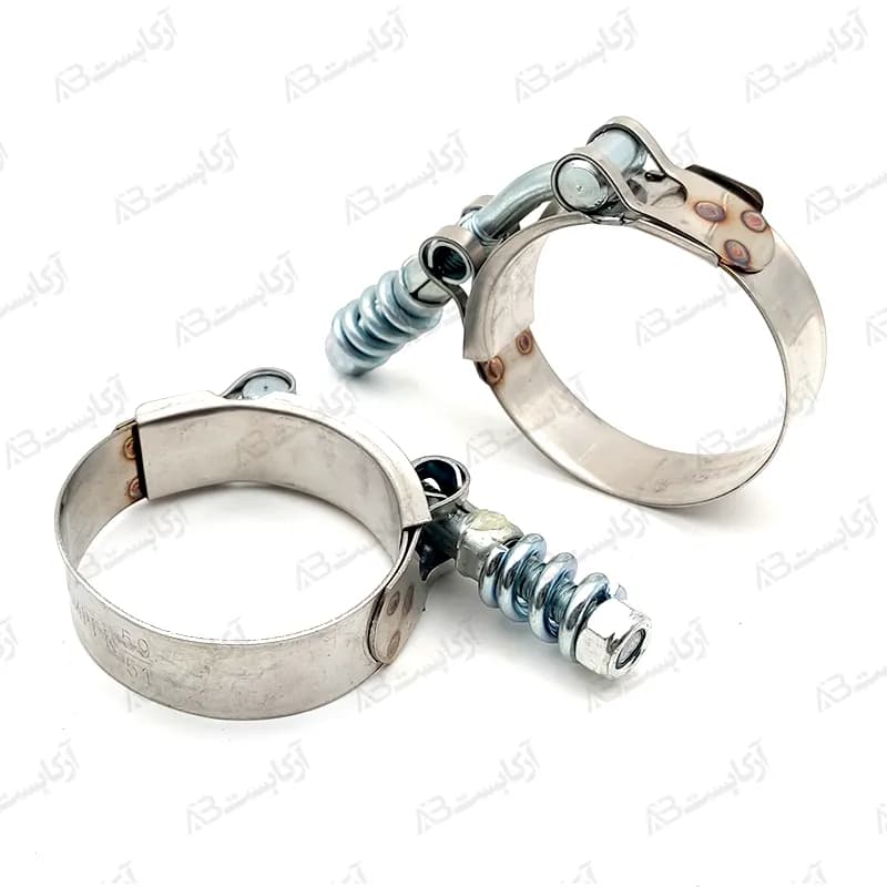 بست استیل فنردار سایز 123-115