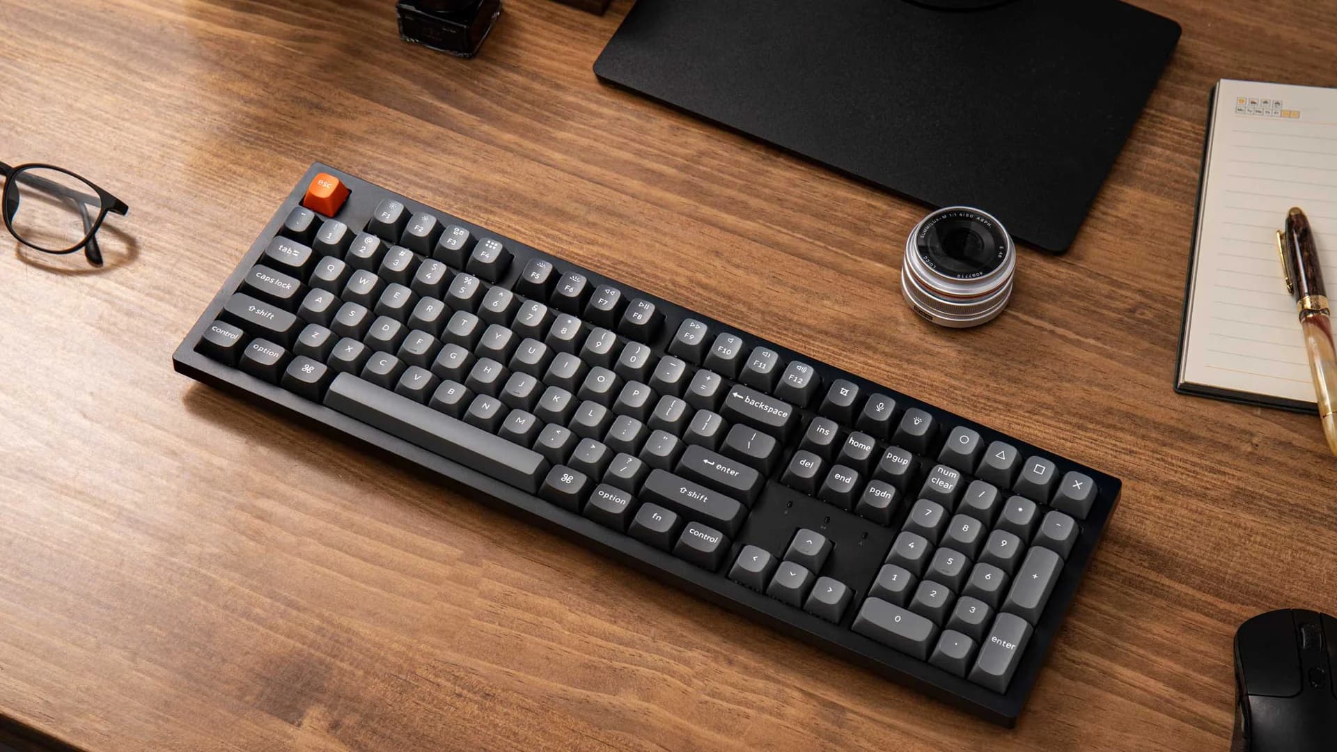 کیبورد مکانیکی بیسیم Keychron K10 Max Hot Swappable RGB Super Red Swtich – K10M-H1 — تصویر ۴