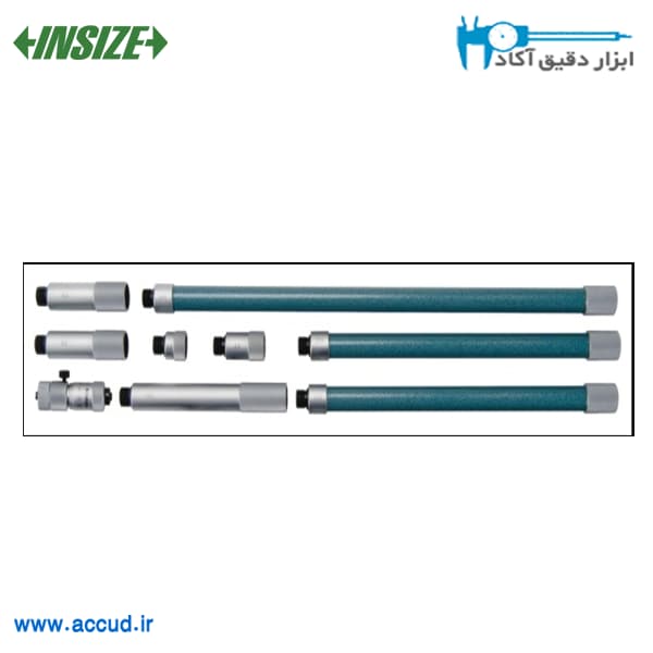 میکرومتر داخل لوله ای 12-2 اینچ INSIZE (با گارانتی رسمی شرکت اینسایز) مدل 3222-12