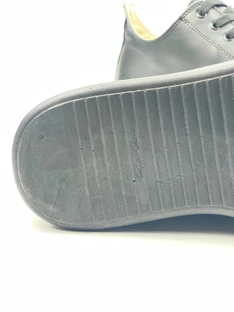 ونس ریک اونز RICK OWENS کد 3301 چرم مشکی یکدست — تصویر ۳