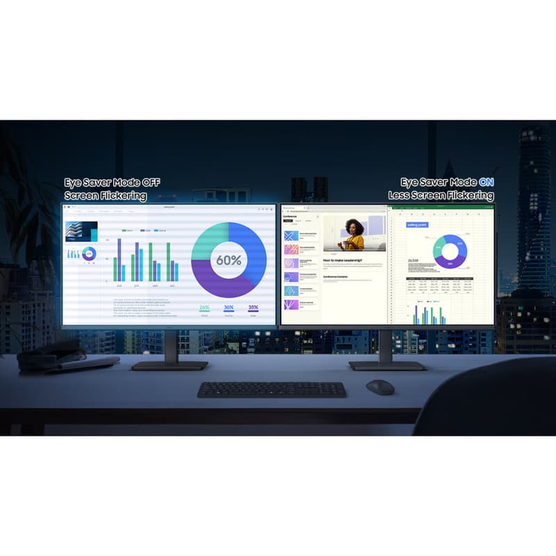 مانیتور سامسونگ 24 اینچ SAMSUNG S3 S30GD LS24D300GAMXUE Monitor — تصویر ۸
