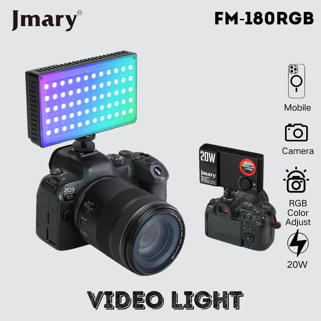 نور ال ای دی RGB جیماری مدل Jmary FM-180RGB — تصویر ۲