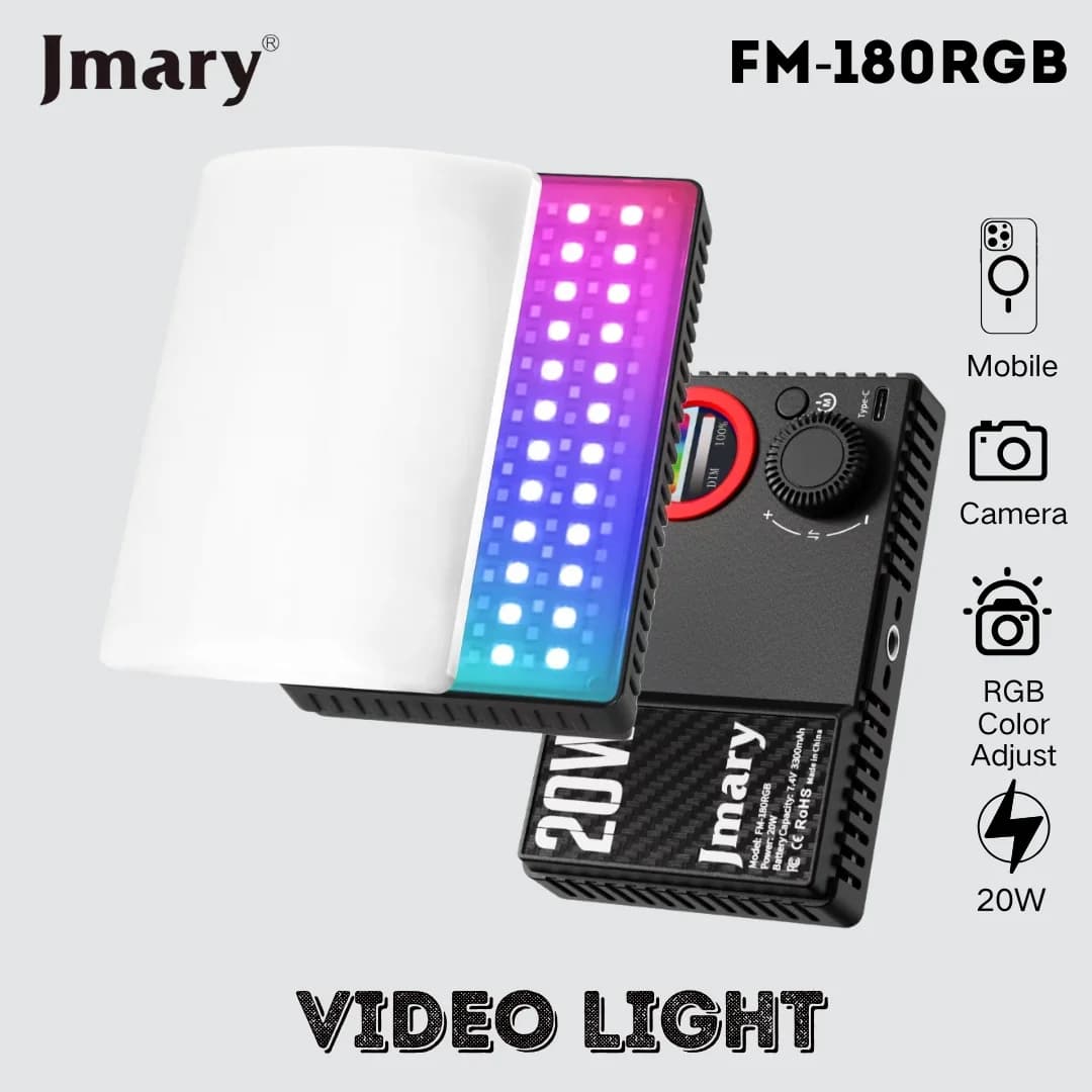 نور ال ای دی RGB جیماری مدل Jmary FM-180RGB — تصویر ۳