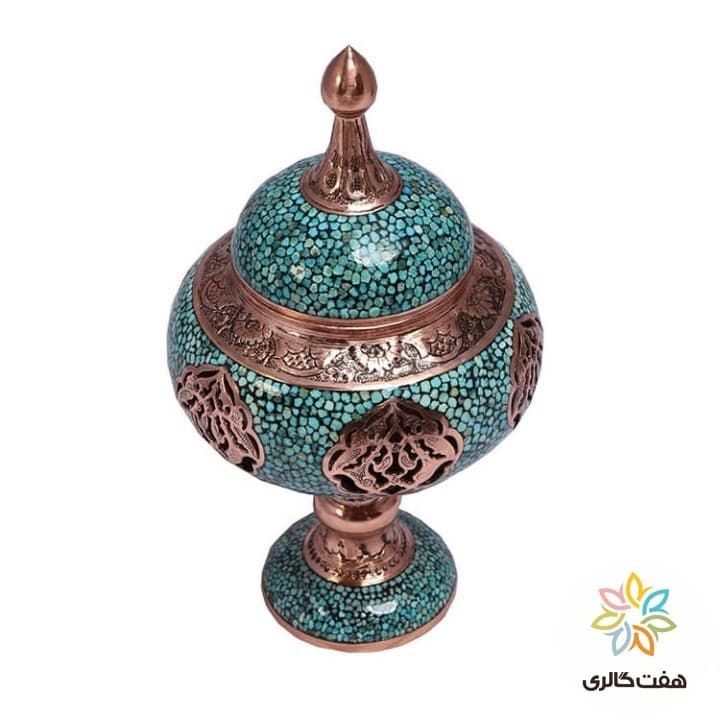 شکلات خوری مشبک فیروزه کد 10388