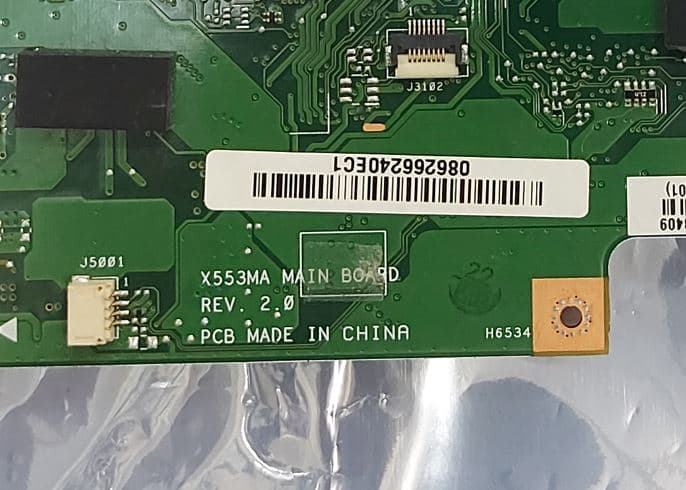 مادربرد لپ تاپ ایسوس X553MA – REV . 2 . 0 CPU – Celeron گرافیک اینتلی اورجینال — تصویر ۲