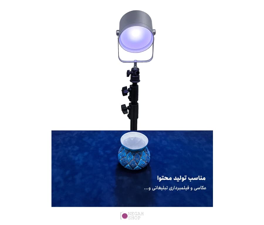 سه پایه نور زومی Zomei 807 با ارتفاع ۲۶۰ سانتیمتر — تصویر ۳