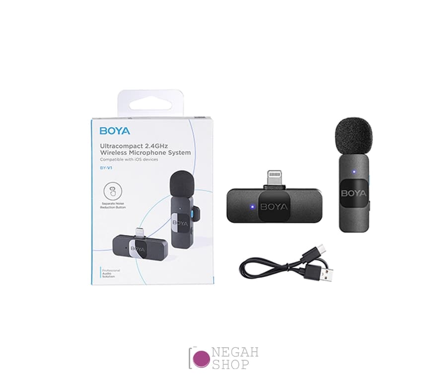 میکروفون بی سیم Boya BY-V1 Lightning — تصویر ۵