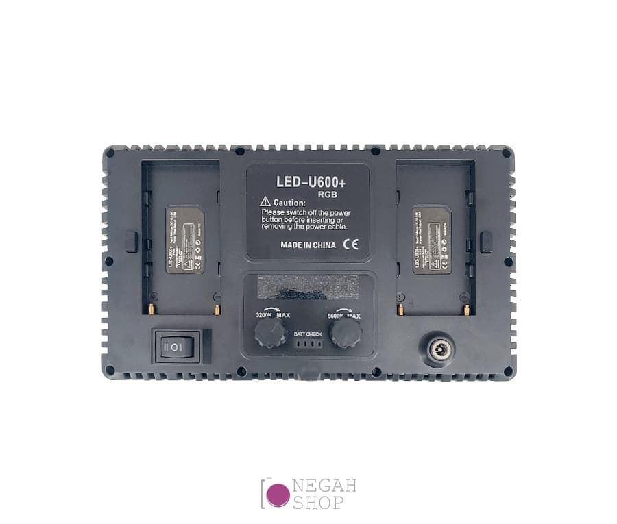 نور عکاسی و تصویربرداری King Power U600+ RGB همراه با باتری و آداپتور — تصویر ۵