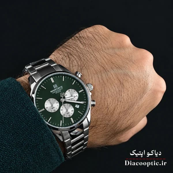 ساعت مچی اورجینال مردانه برند نیوی فورس سه موتور مدل NF8076 — تصویر ۴