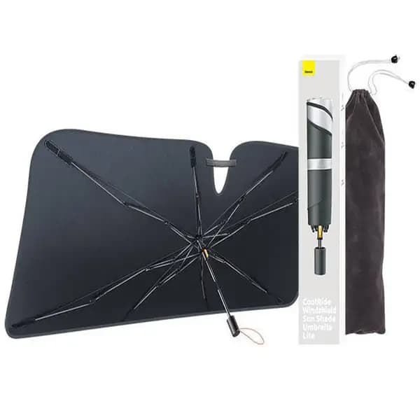 چتر آفتابگیر شیشه جلو خودرو بیسوس مدل Baseus Sun Shade Umbrella CoolRide CRKX000001 Small — تصویر ۷