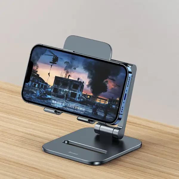 هولدر و نگهدارنده رومیزی موبایل بیسوس مدل Baseus Biaxial Desktop for phone LUSZ000013 — تصویر ۷