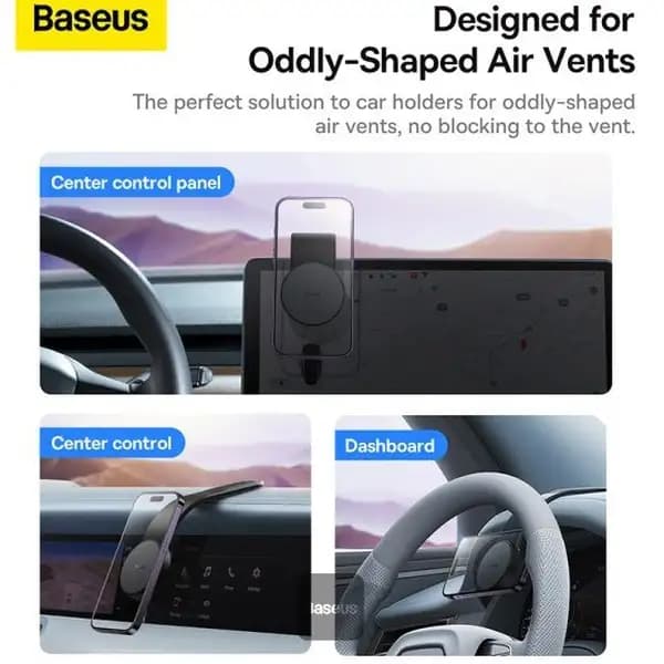 هولدر و نگهدارنده مگنتی موبایل بیسوس مدل Baseus PrimeTrip C02 Air — تصویر ۵