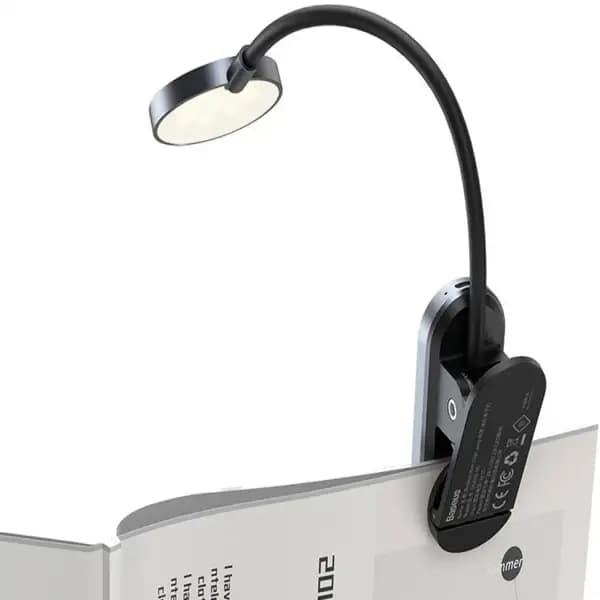 چراغ مطالعه گیره ای بیسوس مدل Baseus Comfort Reading Mini Clip Lamp — تصویر ۲
