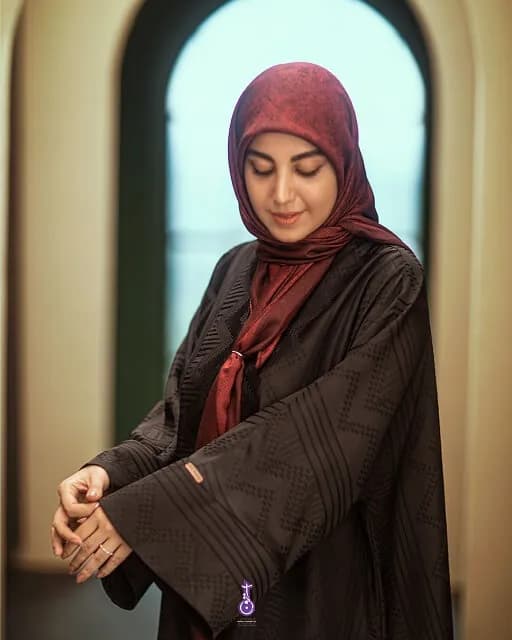 عبا نارون طرح دار — تصویر ۴