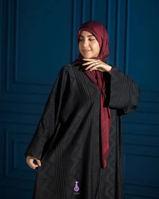 عبا نارون طرح دار — تصویر ۳