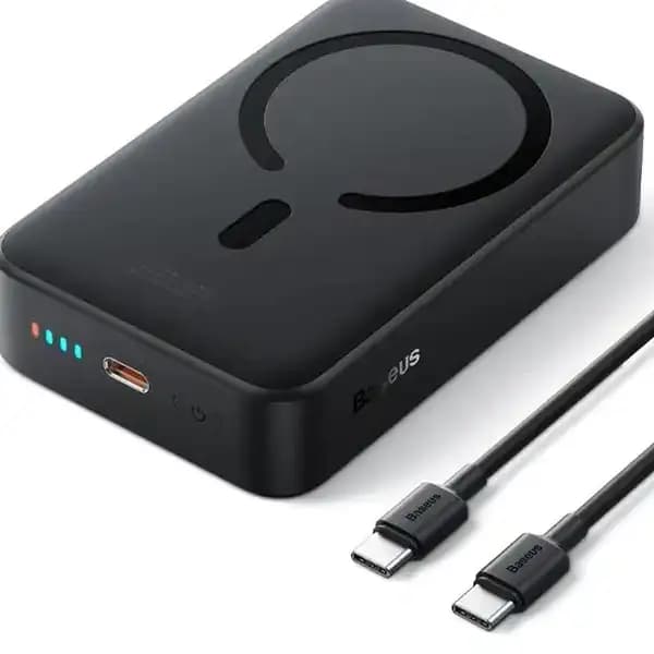پاوربانک وایرلس 15 وات 20000 هزار 20 وات بیسوس مدل Baseus EnerFill FM41 Mini Magnetic E0027U01 — تصویر ۵