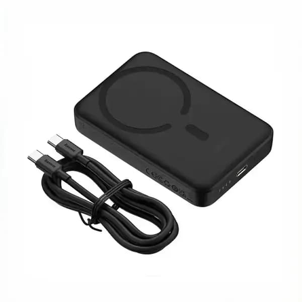 پاوربانک 10000 هزار وایرلس 15 وات تایپ سی 30 وات بیسوس مدل Baseus PPCXM1030 Magnetic Mini — تصویر ۲