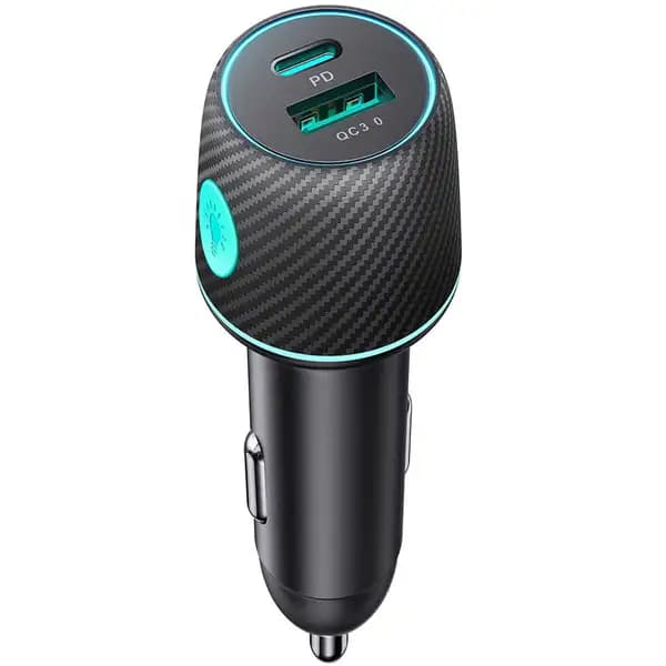 شارژر فندکی 60 وات تایپ سی فست شارژ خودرو جویروم مدلJoyroom JR-CCN01 — تصویر ۲