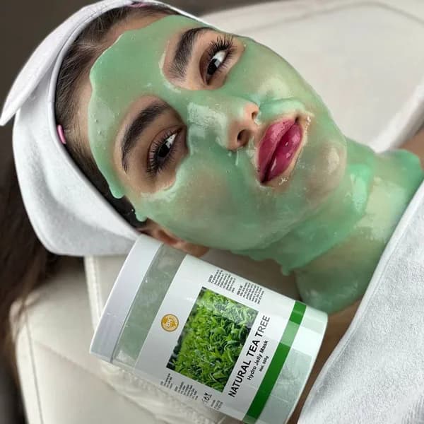 ماسک هیدروژلی چای سبز بست کلین Best Klin کره 500 گرمی — تصویر ۳