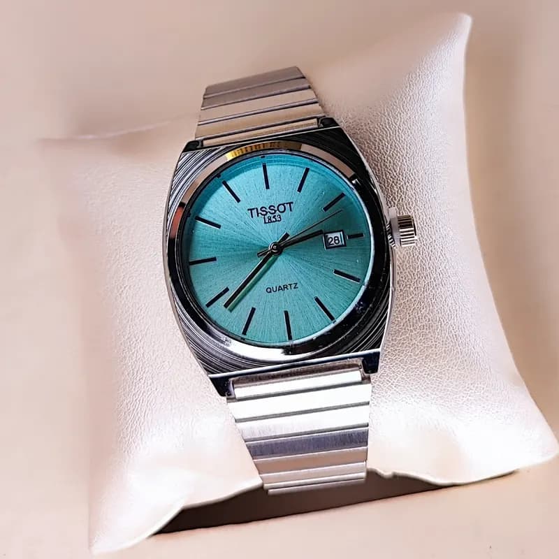 ساعت مچی مردانه تیسوت گادفادر نقره ای تیفانی TISSOT — تصویر ۴