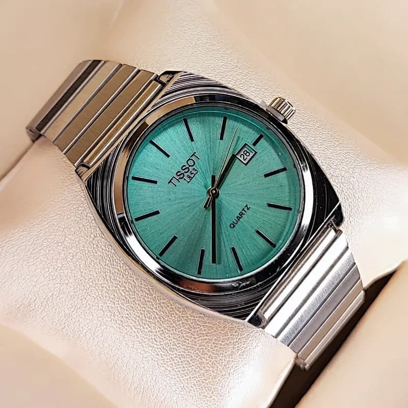 ساعت مچی مردانه تیسوت گادفادر نقره ای تیفانی TISSOT — تصویر ۵